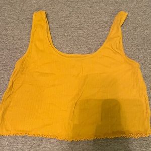 Arizona Jeans Yellow Crop Top